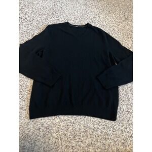 Vince Men's Black %100 Cashmere V Neck Sweater Sz XL Excellent Conditions